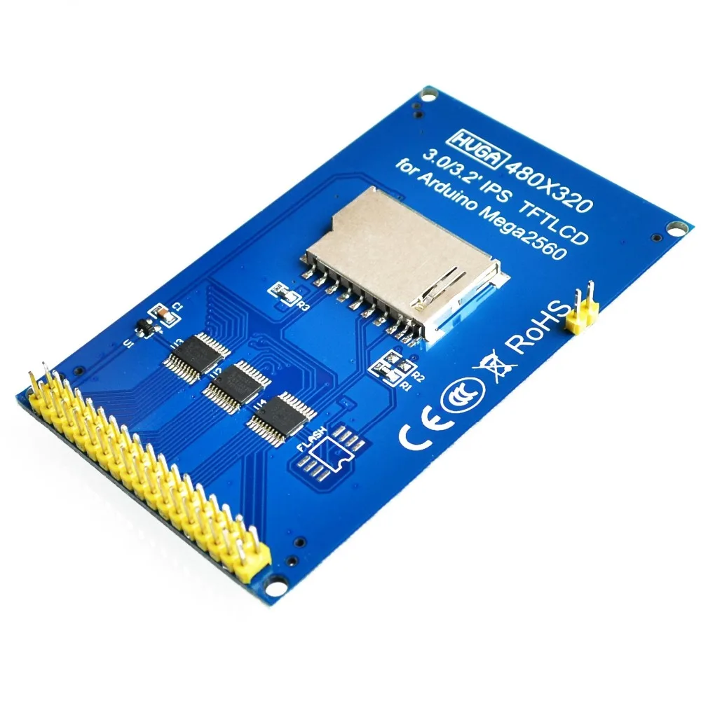 Pengiriman gratis! 3.2 inch TFT lcd Modul layar Ultra HD 320 X 480 untuk . Mega 2560 R3 papan | Электронные компоненты и