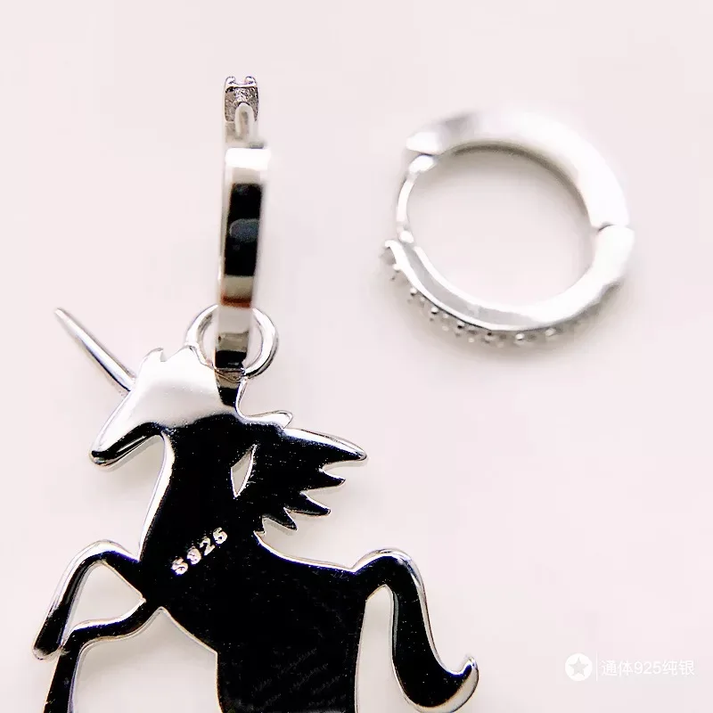 Серьги из стерлингового серебра 925 пробы модные оригинальные AB версия короткие