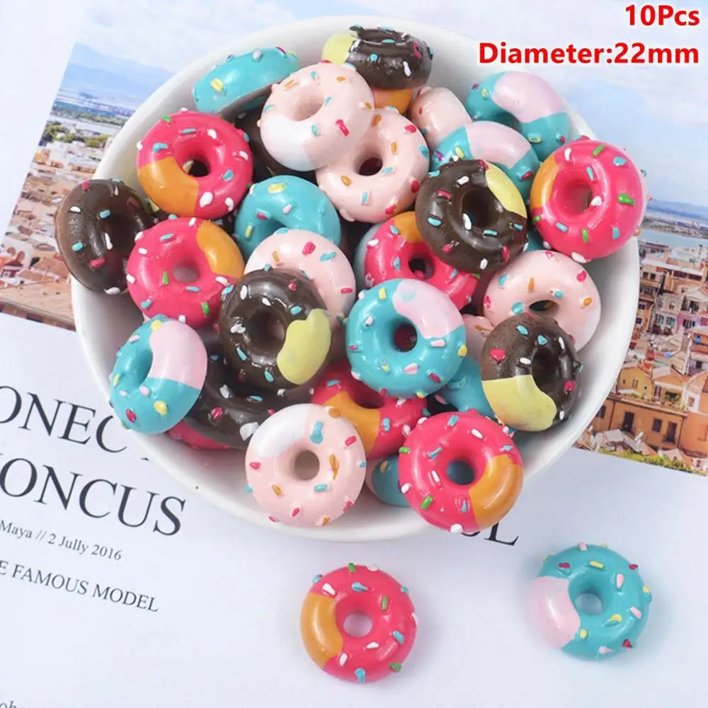 Mixed 10pcs Taoup 10 шт. полимерный кремовый десерт искусственный пончик поддельная еда реквизит Конфеты Пончик декор для телефона с днем рождения Декор для дома - Цвет: Mixed 10pcs