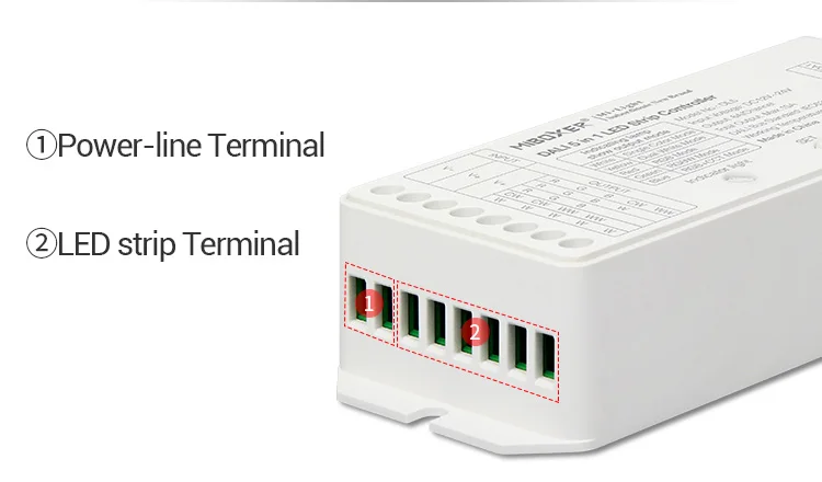 MiBOXER DC12V-24V DALI 5 в 1 светодиодный контроллер DL5 15A диммер для одного цвета/CCT/RGB/RGBW/RGB+ CCT светодиодный светильник