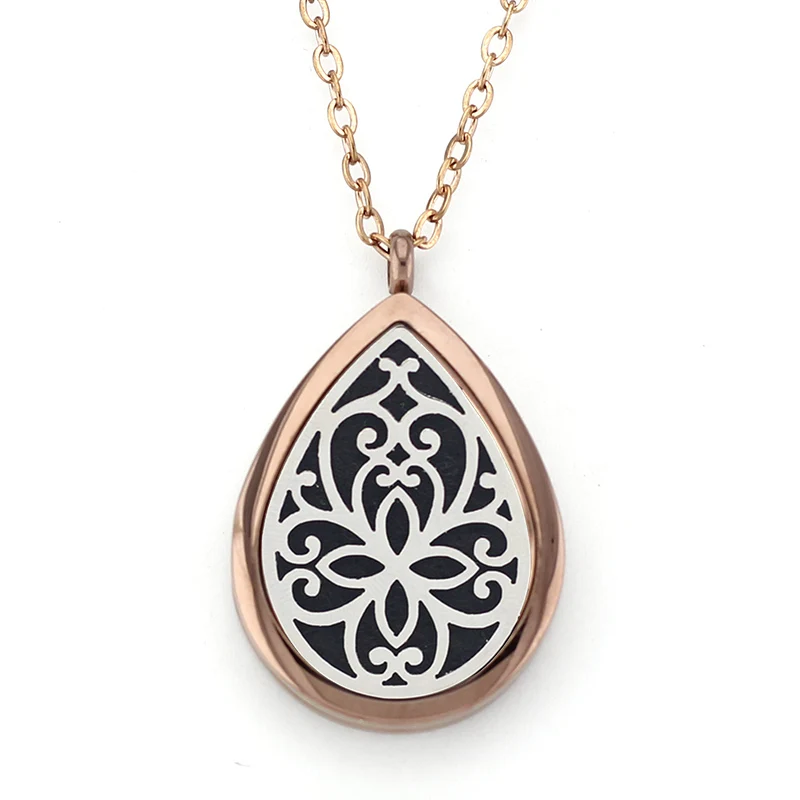 Ожерелье из нержавеющей стали 316 с магнитной подвеской 28*38|aromatherapy necklaces|oil diffuser
