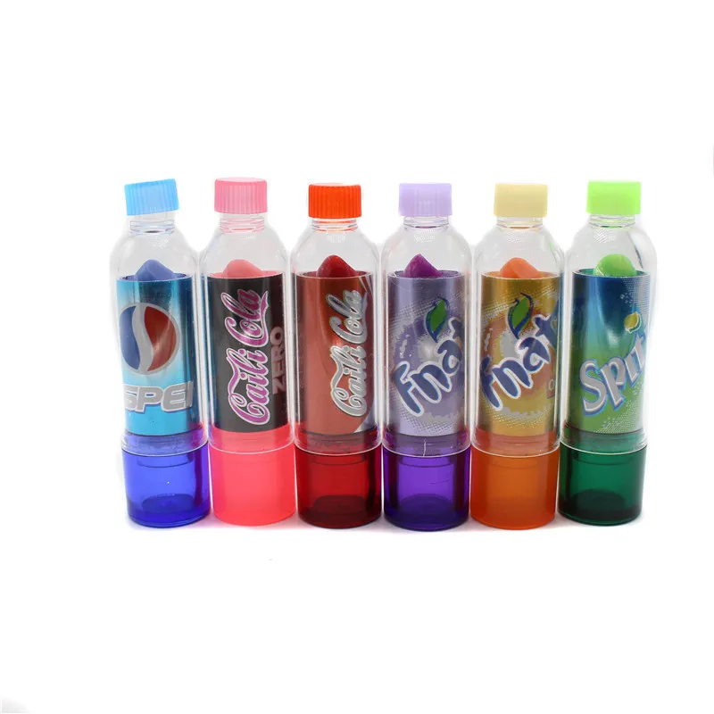 24 шт./лот красоты меняются Цвет Губная помада "cola" милые увлажняющий крем слабый запах бальзам для губ Фирменная помада, макияж, прозрачный бальзам для губ притягательного и