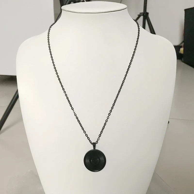 Винтажное стеклянное купольное ожерелье буддизм чакра стеклянный кабошон