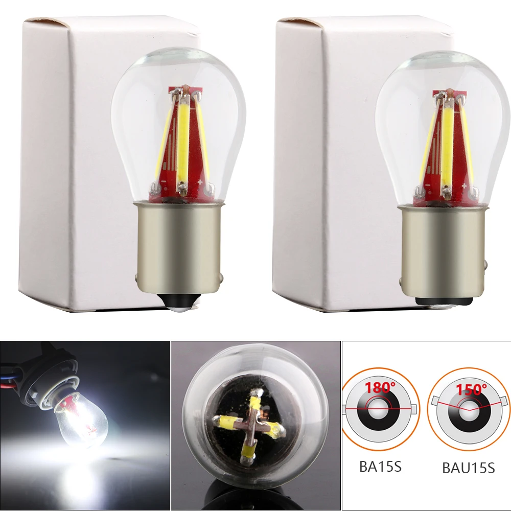 YM E Bright 2 шт. 1156 P21W BA15S PY21W BAU15S 1157 BAY15D COB 40 SMD светодиодный автомобильный Поворотный