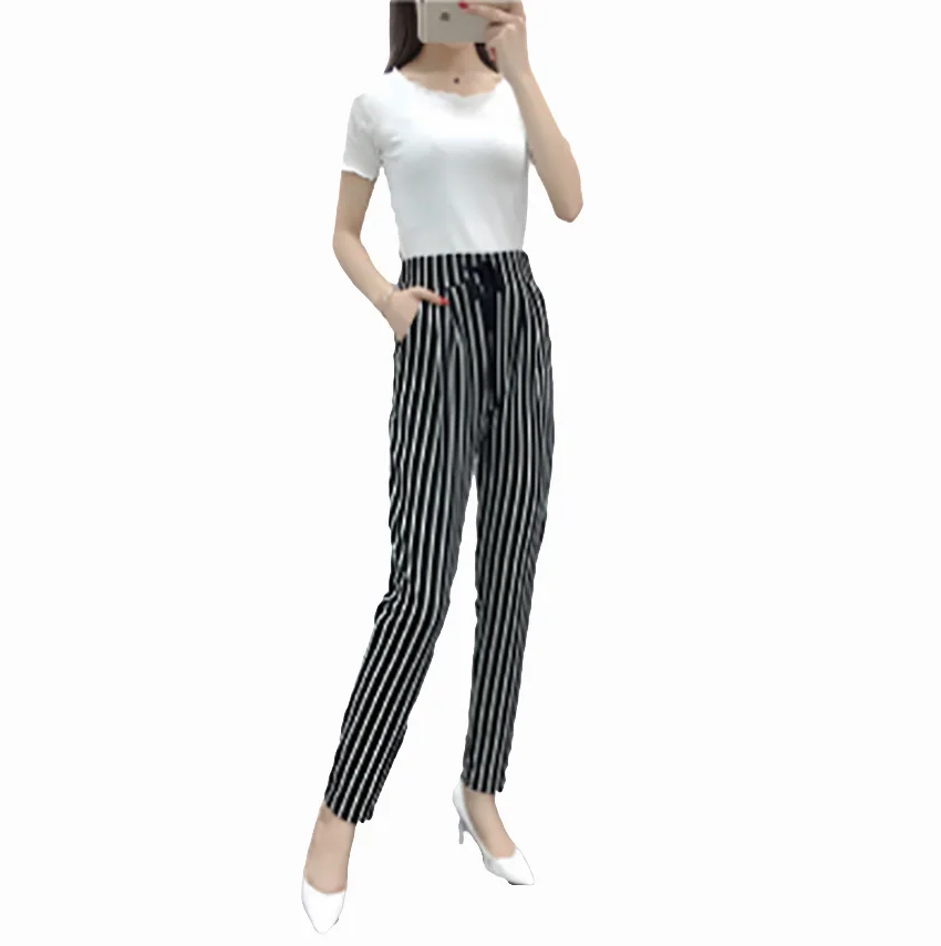 Женские повседневные брюки Flying ROC 2018 облегающие леггинсы с эластичным поясом