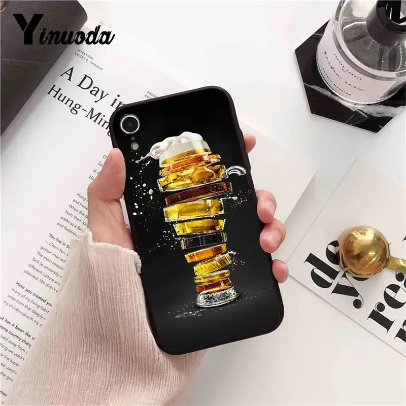 Yinuoda ледяной стакан пива летний пузырчатый чехол для телефона iPhone8 7 6 6S 6plus X XS MAX 5 5S