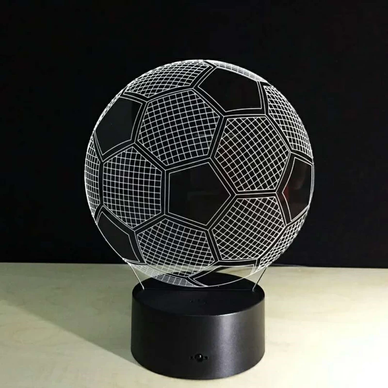 2018 новейший 3D креативный акриловый светодиодный ночник 7 цветов Изменение