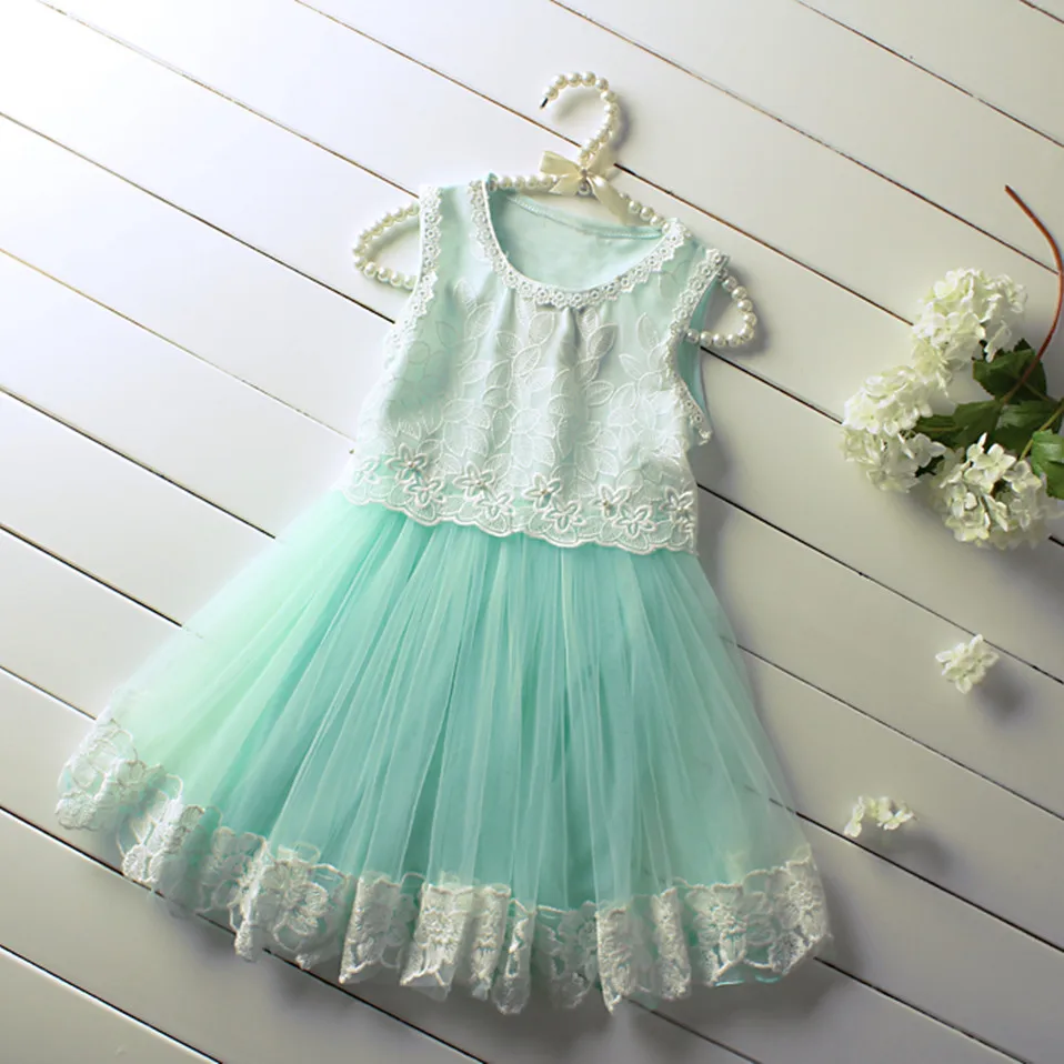 Cutestyles Summer Girl Pink Cotton Dress Flower Princess Girls Dresses Children Birthday Party Outfits 3-7Y Casual GD50325 | Детская