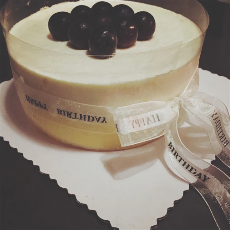 Новый год Корейская версия с днем рождения лента для выпекания пирогов