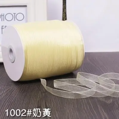 Новинка 3/8 &quotдюймов 10 метров ширина 1 см шифоновая лента DIY повязка на голову
