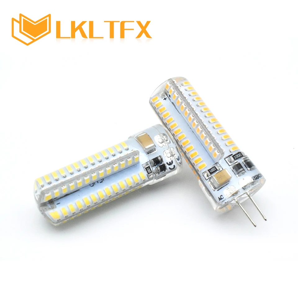 Светодиодная лампа LKLTFX G4 DC 12 В 24 48 светодисветодиодный s AC 220 64 104 светодиодов 1 Вт 2 3