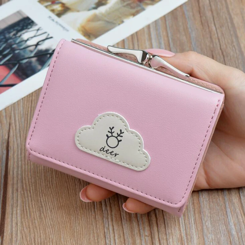 New Mini Wallet Brand Designer Hasp Fold Coin Purse Money Bag High Quality Card Holder Women Wallets PU Leather | Багаж и сумки