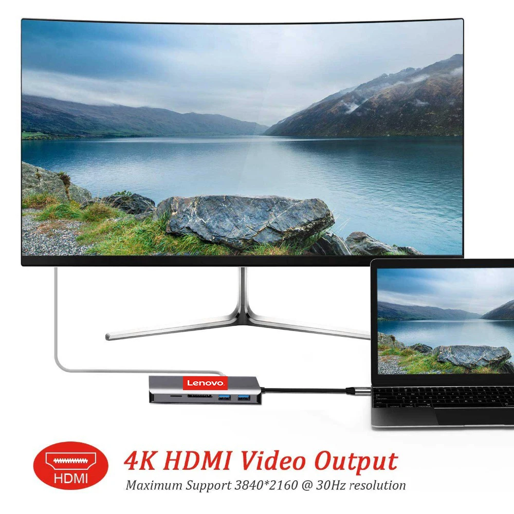 11 в 1 USB C док-станция для 4K HDMI RJ45 VGA Ethernet для lenovo для MacBook Pro ноутбука usb type C устройство LX0801