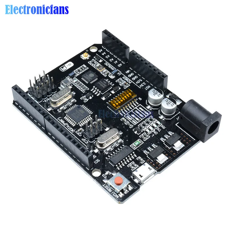 UNO WiFi R3 ATmega328P ESP8266 32 Мб память USB ttl CH340G CH340 конвертер совместимый для Arduino Uno для NodeMCU WeMos ESP8266