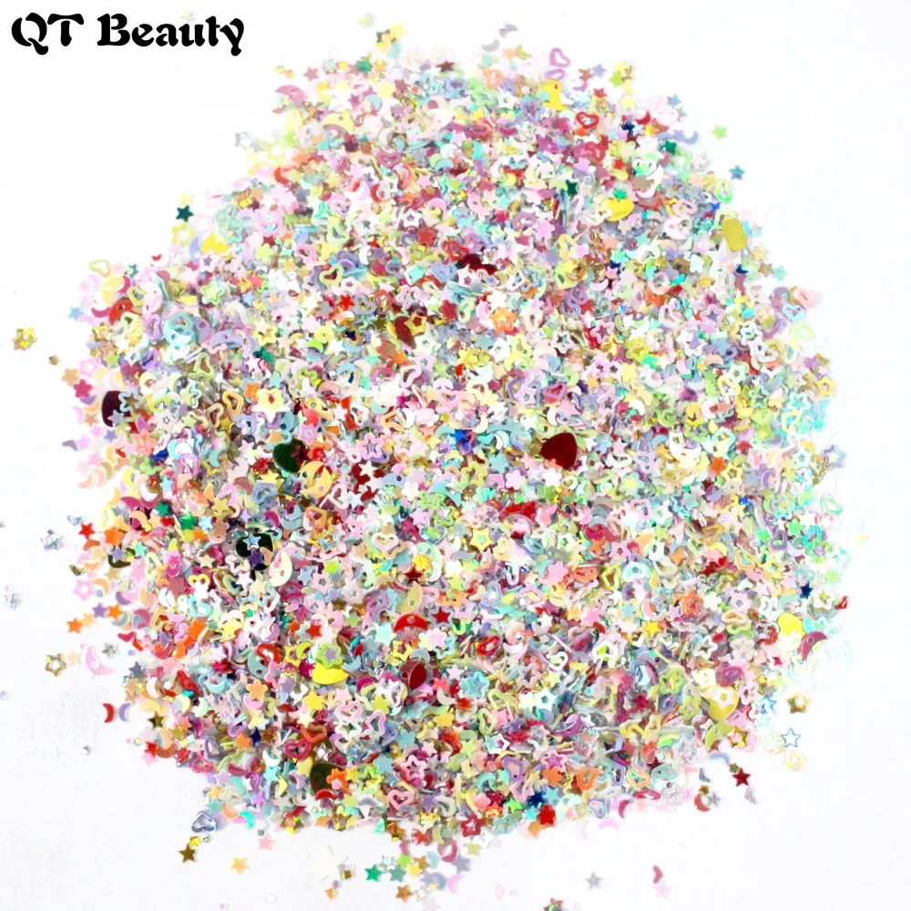 

New Christmas Glitter Nail Sequins Holographic Silver Colors muti shapes and Size Nail Glitter makeup facepainting nail polish