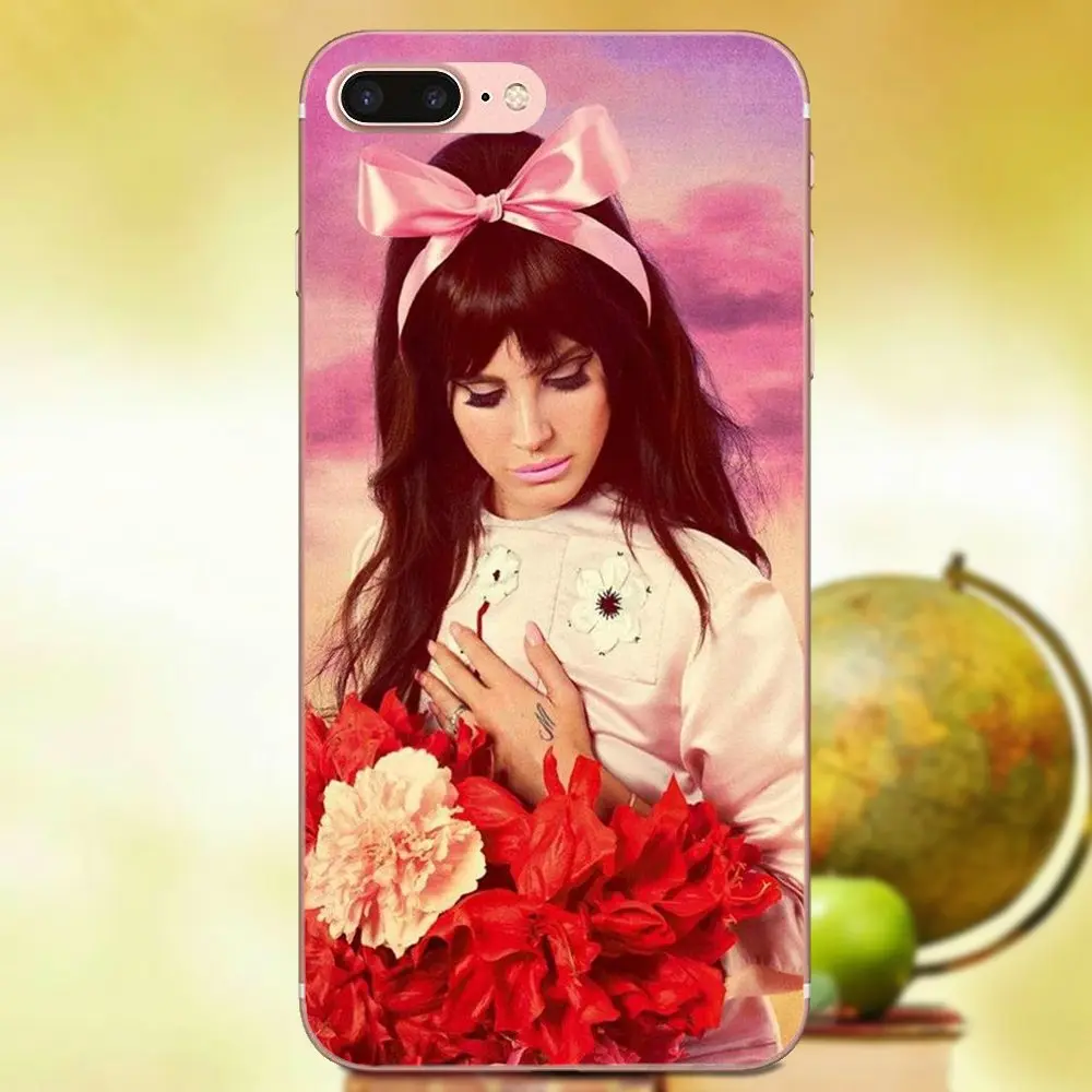TPU телефон прозрачный певец Лана Дель Рей модный бренд для Apple iPhone X XS Max XR 4 4S 5 5C 5S SE 6