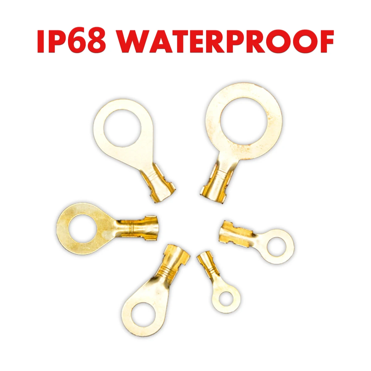 Car Electronics Accessories 150PCS Insulated Crimp Ring Terminals Wire Connectors Spade Electrical Kit &amp Box | Автомобили и