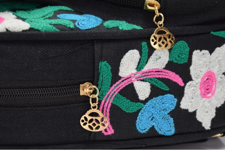 Новый милый кролик красный Вышивка Для женщин рюкзак с вышивкой кролика зеленый