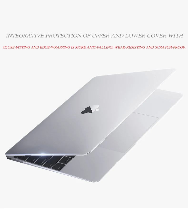 Матовый/Кристальный чехол для ноутбука Macbook Pro retina Air 11 12 13 15, для mac Air 13, pro 13,3 15,4 A1707 A1708 чехол
