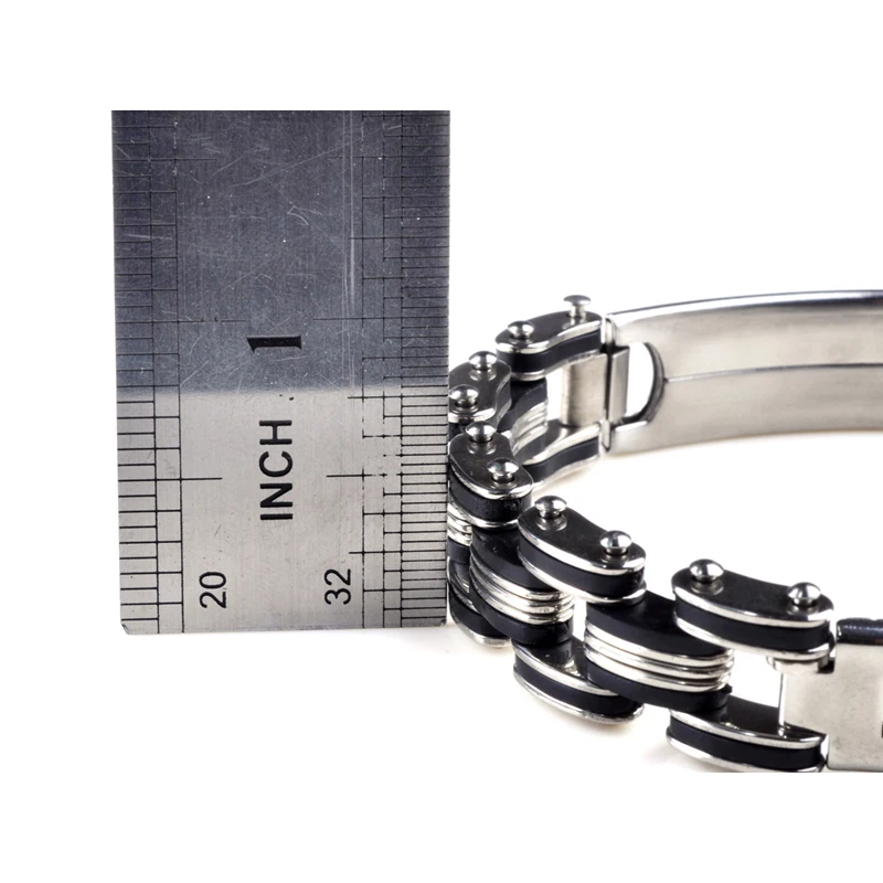 Модный мужской браслет PINKSEE из нержавеющей стали черный цвет Простой ID |