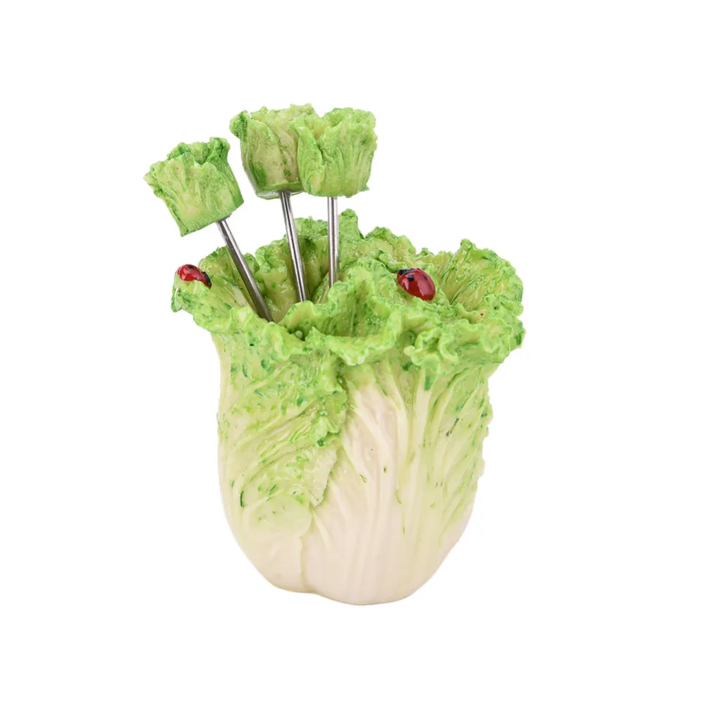 5 шт./компл. набор фруктовая вилка креативное растение Вилка Набор посуды