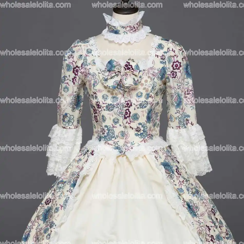 Бальное платье эпохи Возрождения принцессы Цветочное одежда для