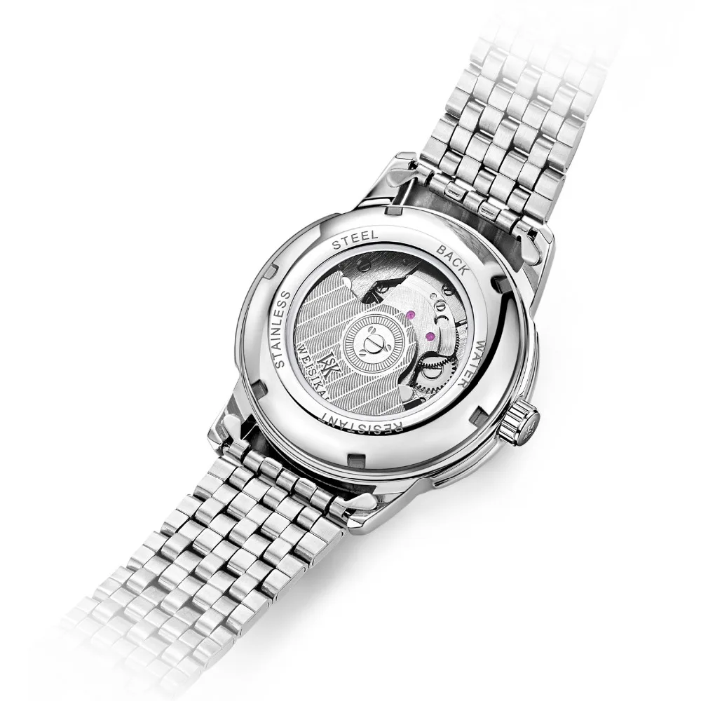 Новинка от известного бренда WEISIKAI модные маленькие стрелки стальной ремешок