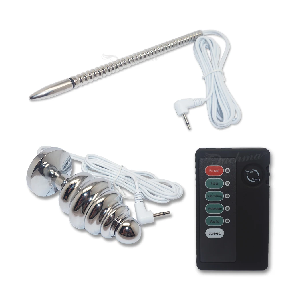 Сексуальное Целомудрие электрошок Анальная попа устройство для мочеиспускания