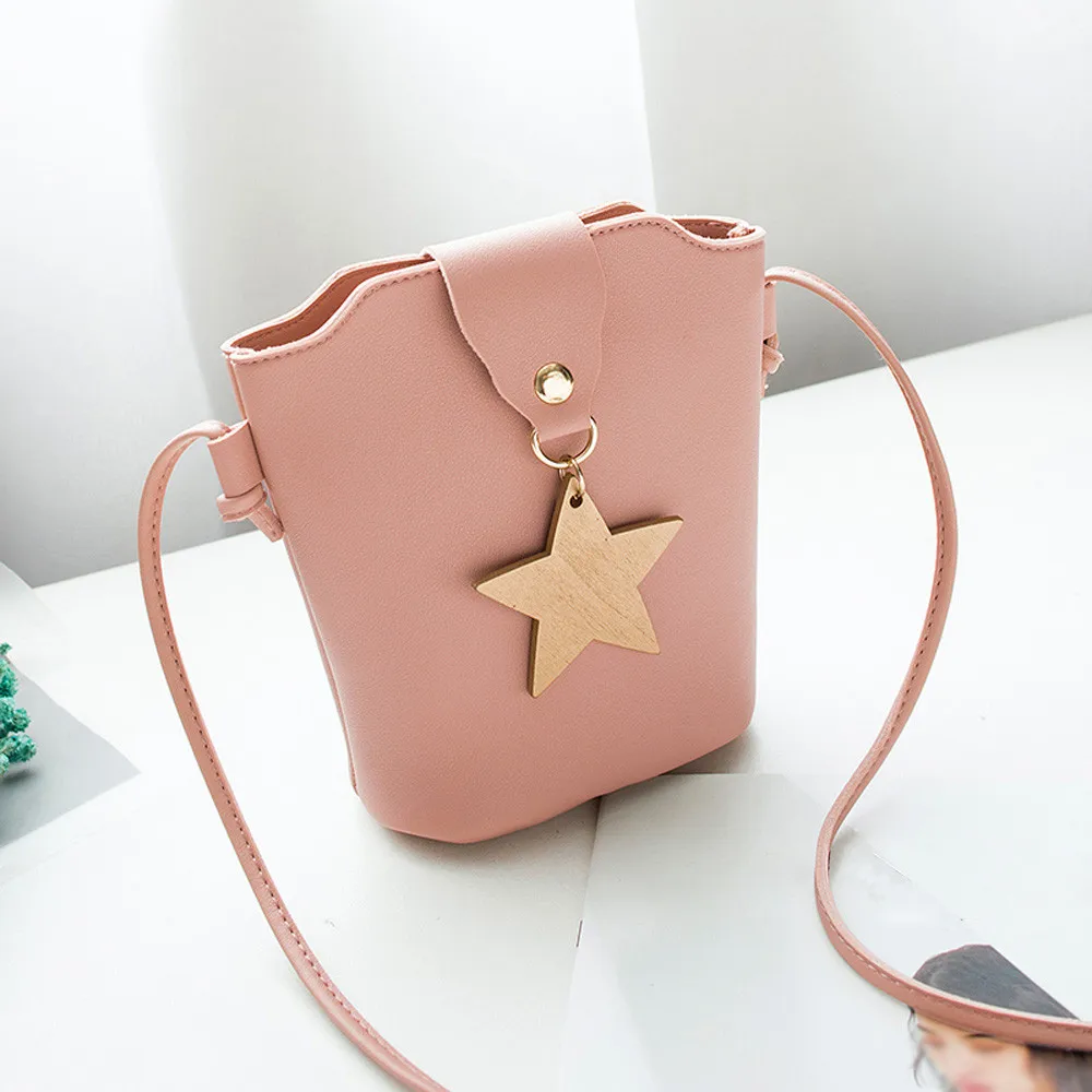 Women Shoulder Bag Messenger Satchel Tote PU Leather Crossbody Bags Phone Holders Bucket Handbag Luxury 2020 10jul 27 | Багаж и сумки