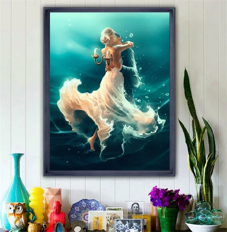 Алмазная вышивка для кладки &quotВлюбленные&quot полное сверление крестиком рисунок