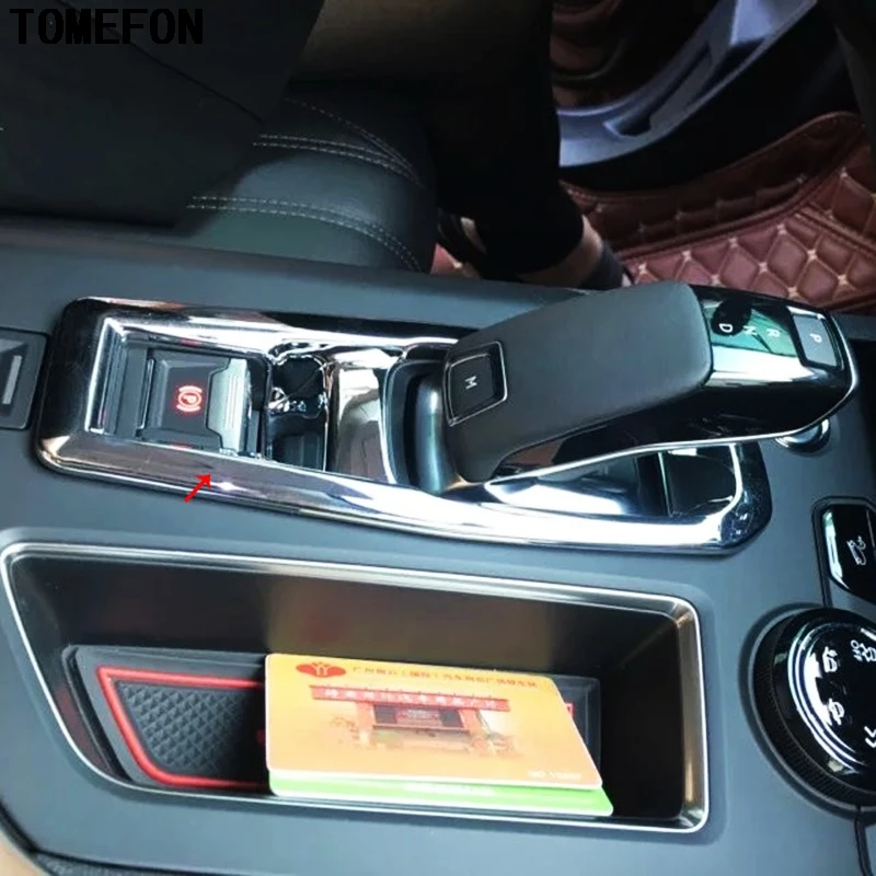 TOMEFON 1 шт для Peugeot 3008 GT 2016 2017 2018 ABS Матовый панель рычага переключения передач рамка