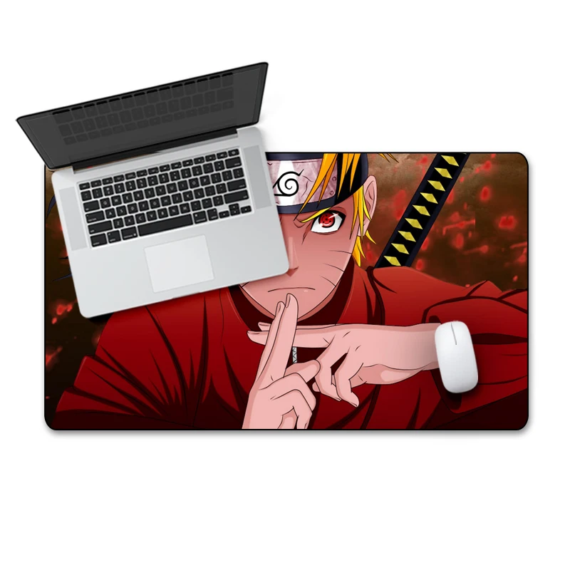 FFFAS 70X40cm Аниме Коврик для мыши с принтом из мультфильма Наруто HD картинки ПК