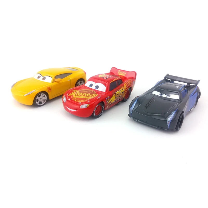 Disney Pixar Cars 3 Cruz Ramirez & Lightning McQueen Jackson Storm Metal Diecast Toy Car 1:55 Loose Brand New Бесплатная доставка|