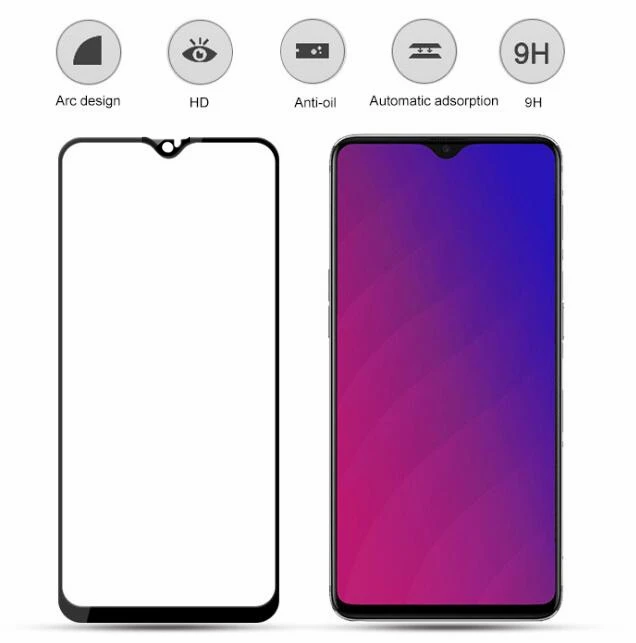 1 шт. закаленное стекло для OPPO F9 защита экрана Pro Полное покрытие CPH1823 CPH1828 3D пленка