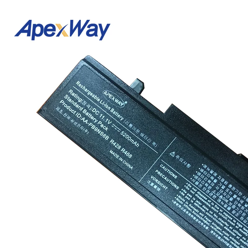 ApexWay Батарея для SamSung R428 R429 R430 R460 R425 RF511 NP300E5C AA-PB9NC5B AA-PB9NC6B AA-PB9NC6W AA-PL9NC6W AA-PB9NS6B