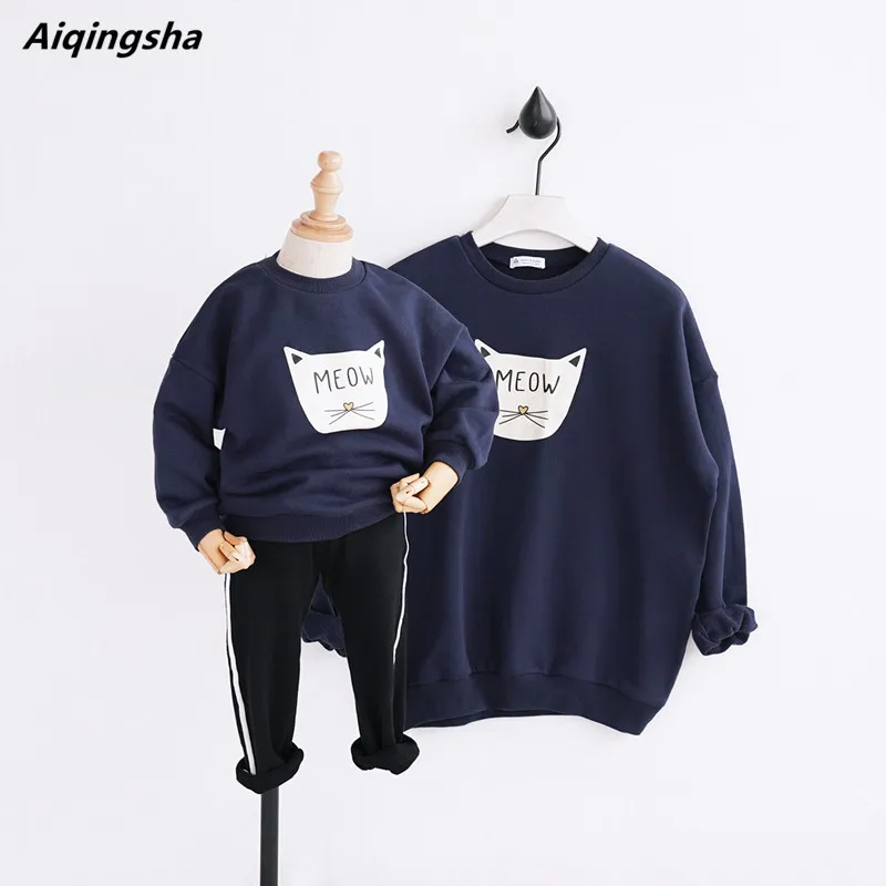 Модель 2018 года модные свитера для девочек одежда мамы и дочери семейные