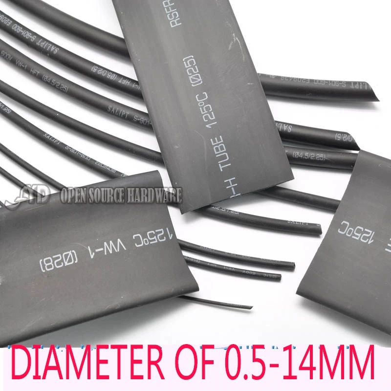 

1 Meter High-quality heat shrinkable tube diameter of 5-14mm