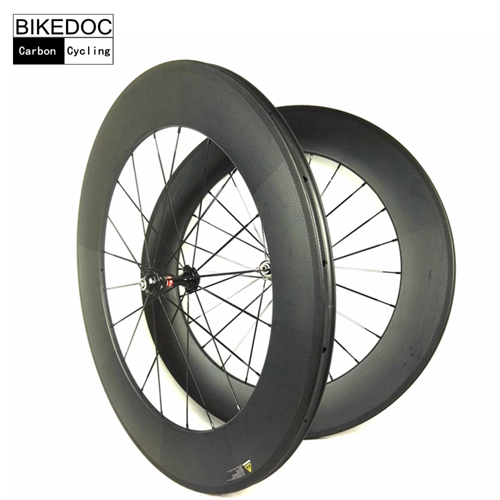 

BIKEDOC 700c*23mm High Quality Carbon Wheels 88mm Tubular And Clincher Road Bicycle Wheel 3k And ud Carbon Wheelset