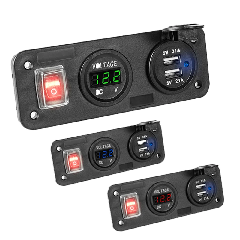 12 В двойной USB адаптер зарядное устройство розетка для автомобильного