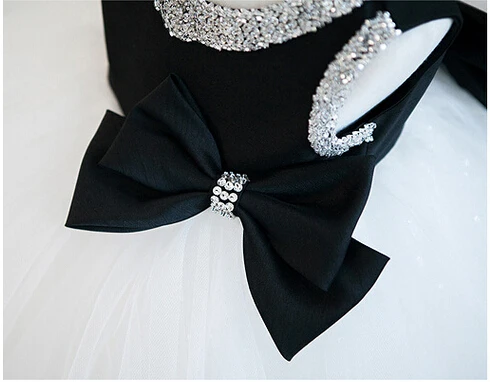 Elegant Summer girl birthday dresses toddler pearl tutu flower for weddings white/black baptism 2-11Y | Детская одежда и обувь