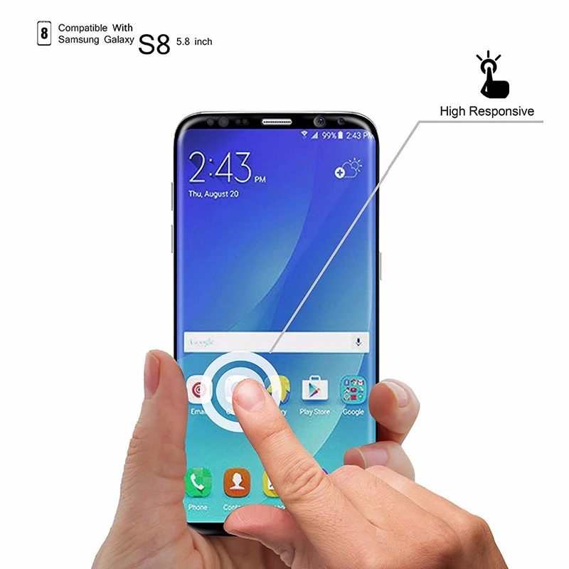 Pet мягкая анти взрыв защитный Плёнки для Samsung Galaxy S8 плюс idewei бренд 3D полная