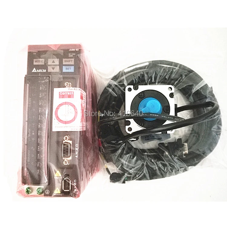 Натуральная Дельта AC Servo Двигатель 3 кВт ECMA-F11830SS с тормозом и Дельта AC Servo Двигатель Drive ASD-B2-3023-B компанией DHL