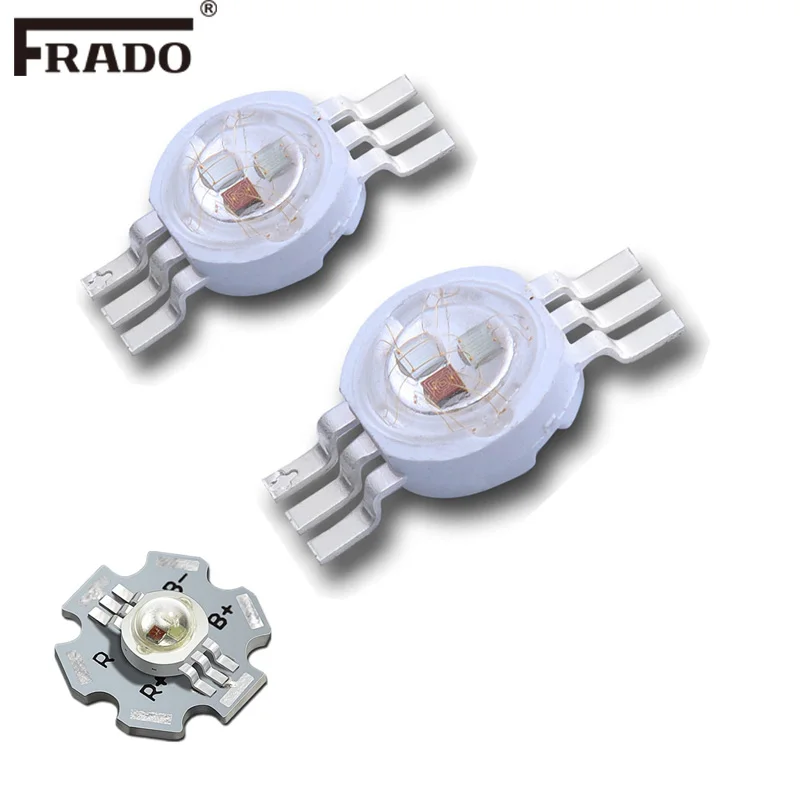 Светодиодный чип высокой мощности 3 Вт RGB монолитный блок светодиодов световая