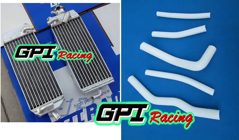 GPI R & L алюминиевый радиатор + шланг для suzuki RM125 RM 125 1998 2000 1999 98 99 00|suzuki radiator hose|suzuki