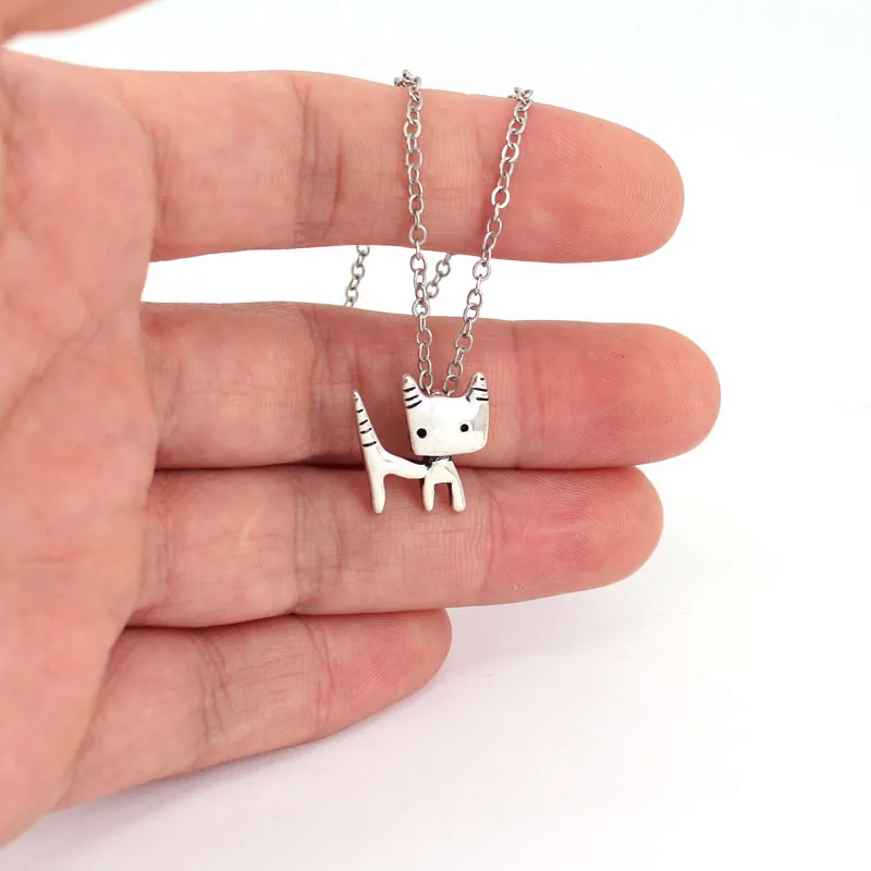 

hzew cute kitty pendant necklace little prince cat necklaces gift