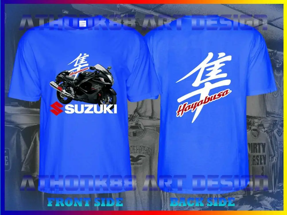 Синий Новинка мотоциклетный мотоцикл Gsx1300R Hayabusa Suz gsx-r модная однотонная мужская футболка без рукавов - Цвет: Синий