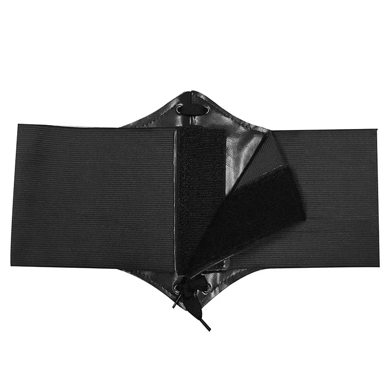 Sexy Women Corset Belt PU Leather Splice Lace-Up Elastic Cincher Wide Waistband Waist Strap Harajuku Accessories Wide Belts Lady