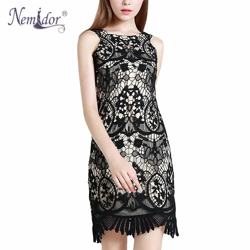 Nemidor 2019 женское винтажное кружевное мини-облегающее сексуальное платье-карандаш