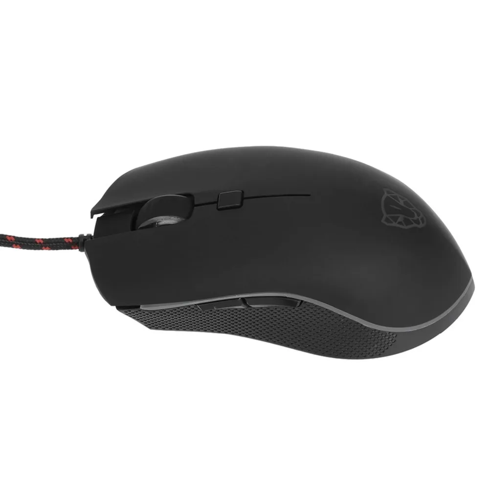 Motospeed V40 USB Проводная игровая мышь 6 кнопок оптическая RGB СВЕТОДИОДНАЯ Подсветка мышь геймер 4000 точек/дюйм для ПК ноутбук Настольный компьютер игра