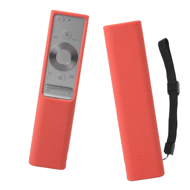 red only case Чехлы для samsung qled Телевизор smart bluetooth дистанционное управление BN59-01270A BN59-01265A BN59-01291A SIKAI Чехол ударопрочный нескользящий - Цвет: red only case